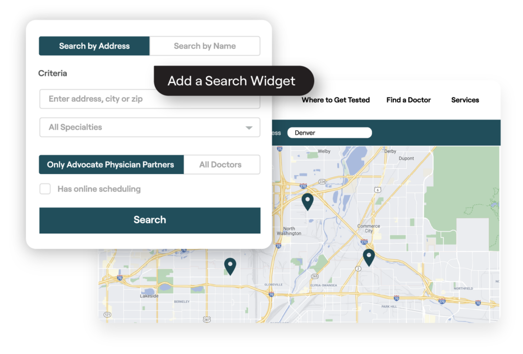 Example of search tools in the Reputation platform